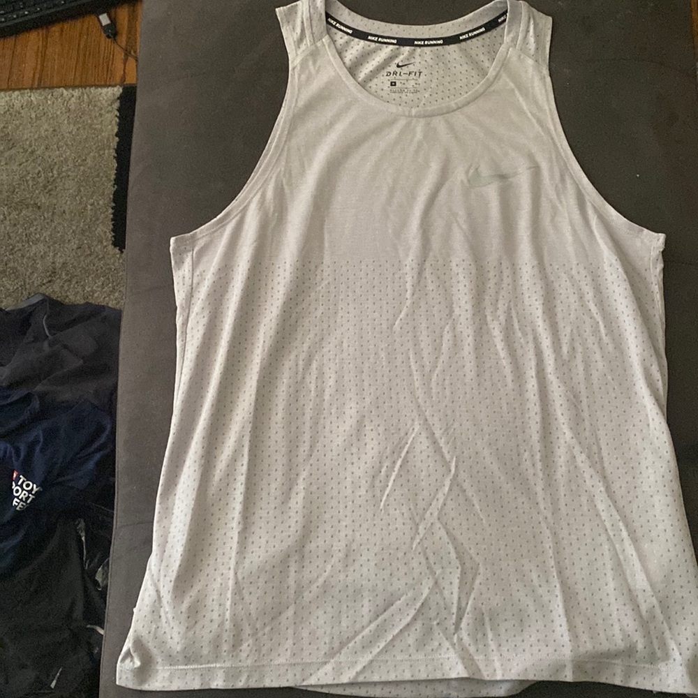 Medium Grey Nike Running Dri-Fit Shirt